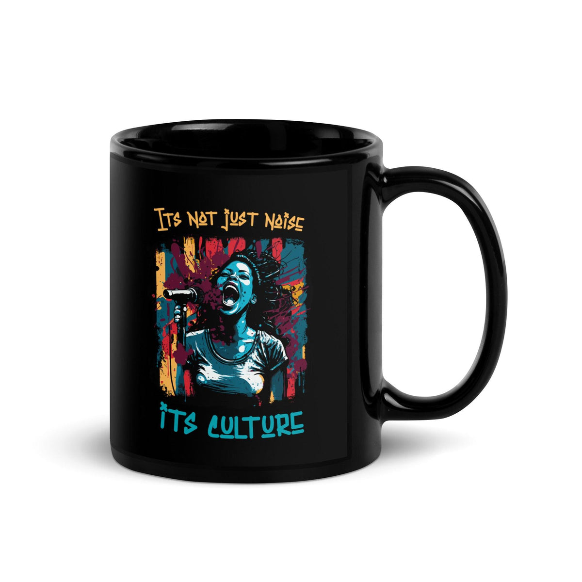 It's Culture Black Glossy Mug - Beyond T-shirts