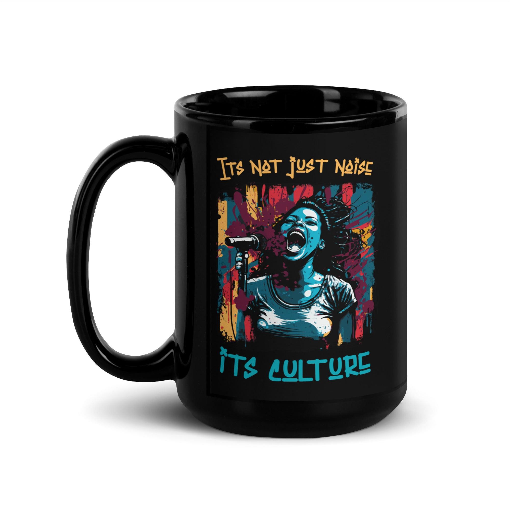 It's Culture Black Glossy Mug - Beyond T-shirts