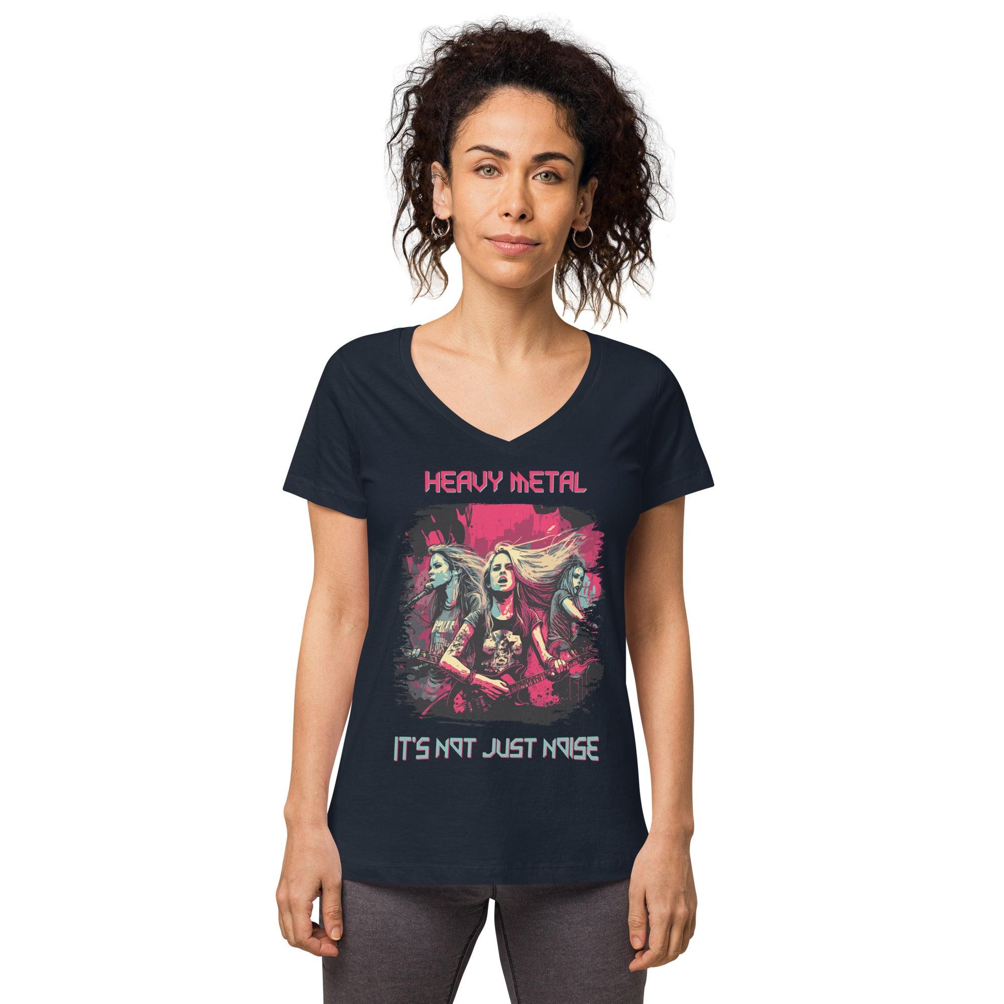 It's Not Just Noise Women’s fitted v-neck t-shirt - Beyond T-shirts