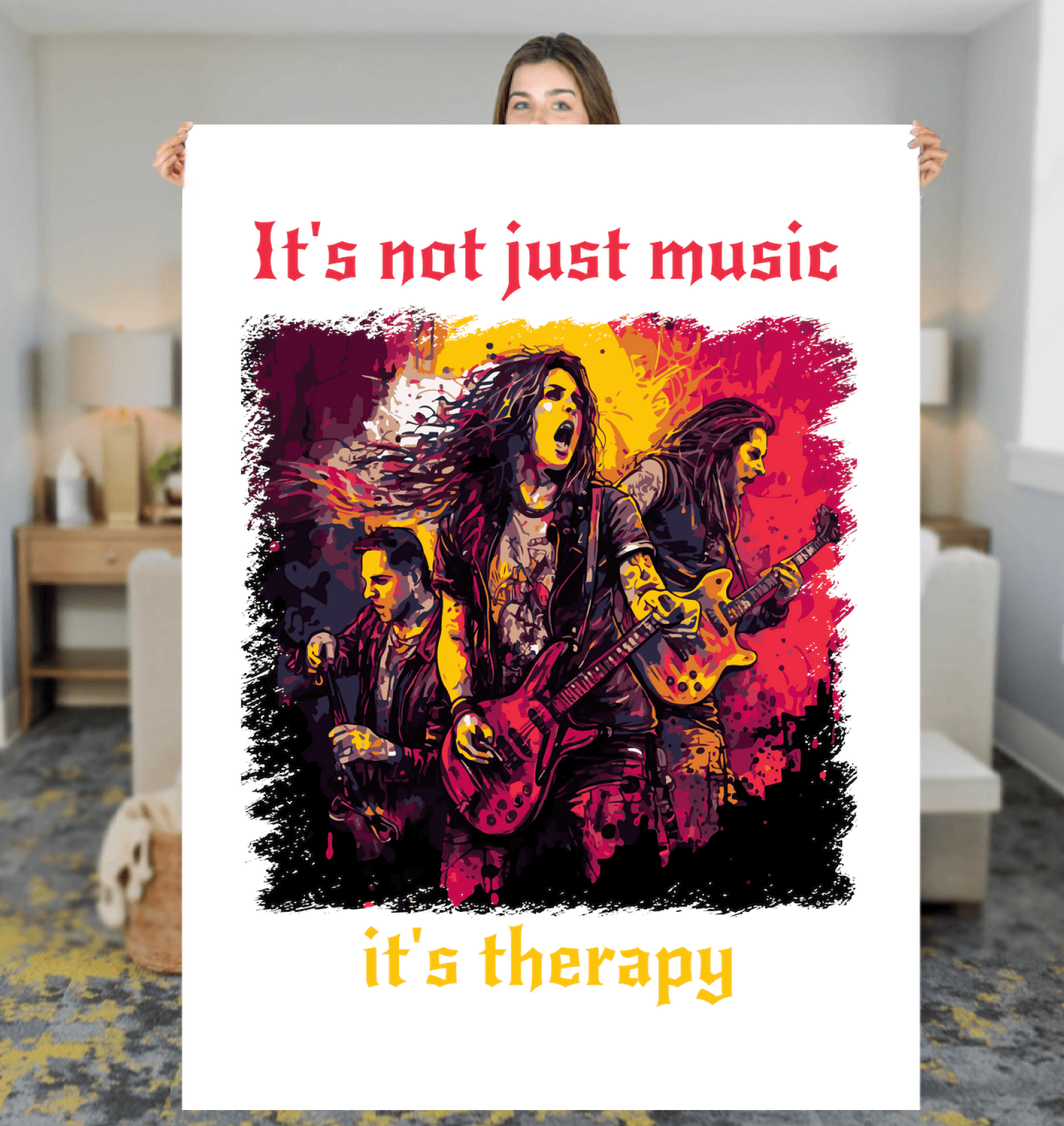 It's Therapy Sherpa Blanket - Beyond T-shirts