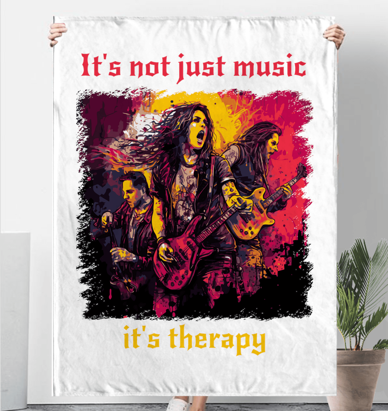 It's Therapy Sherpa Blanket - Beyond T-shirts