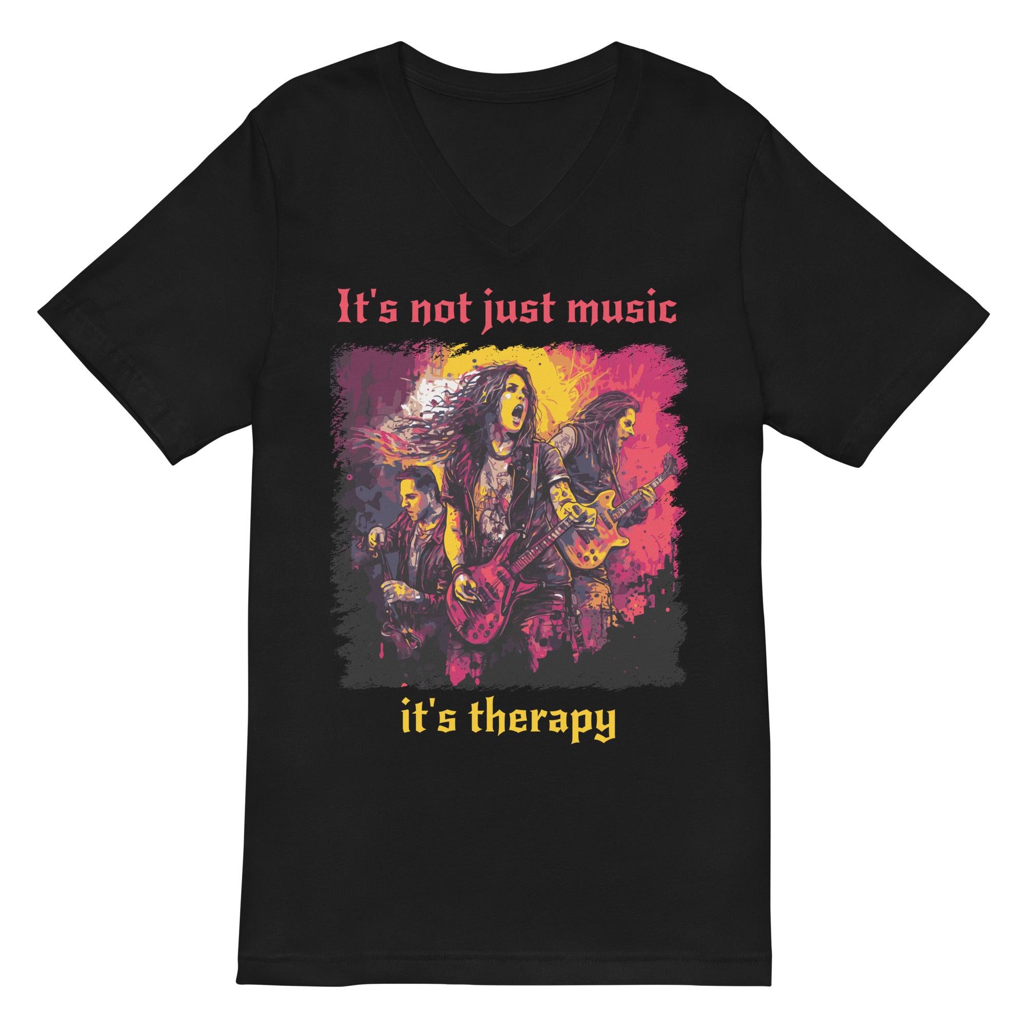 It's Therapy Unisex Short Sleeve V-Neck T-Shirt - Beyond T-shirts