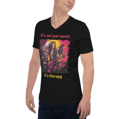 It's Therapy Unisex Short Sleeve V-Neck T-Shirt - Beyond T-shirts