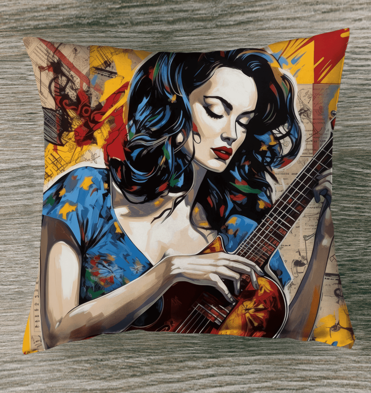 Just-a-Guitarist-Outdoor-Pillow-Towel-Musician-Inspired