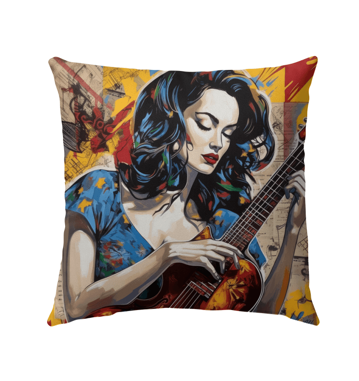 Guitarist-Outdoor-Pillow-Towel-Home-Décor