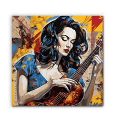 Just A Guitarist Wrapped Canvas - Beyond T-shirts