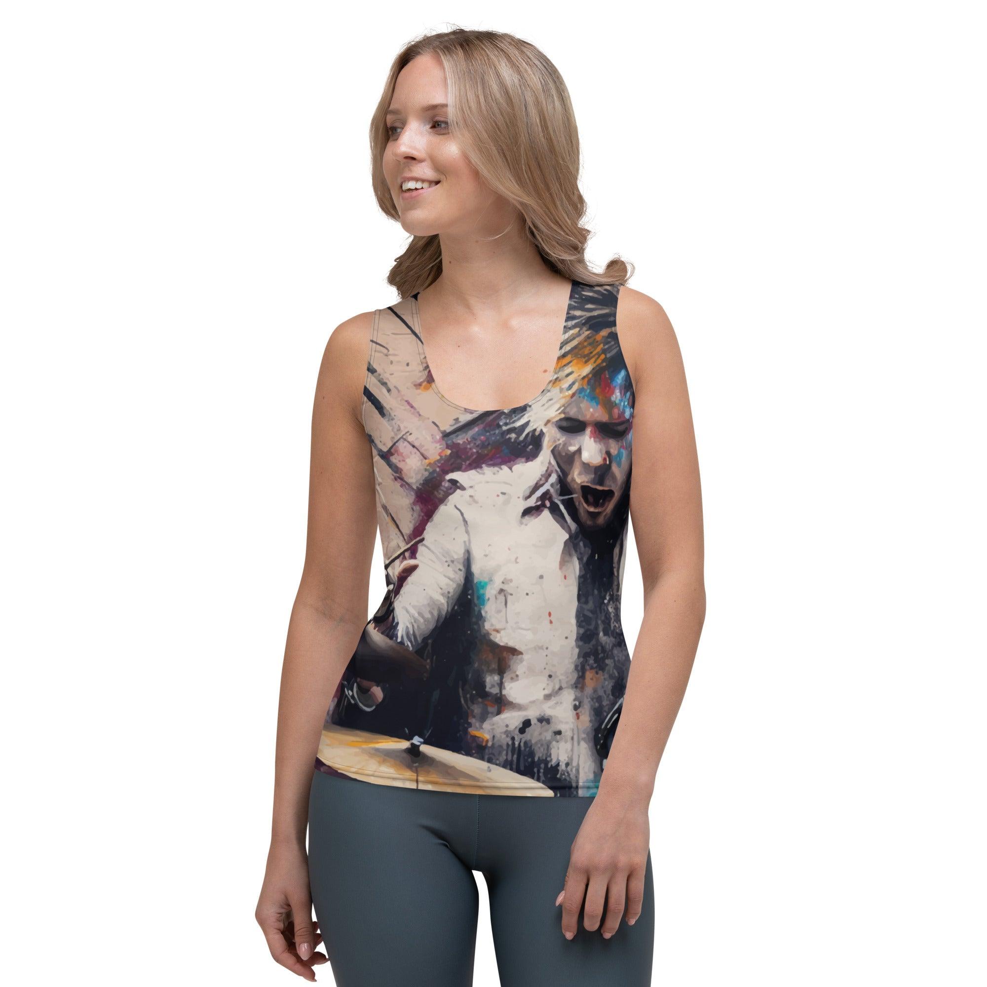 Keeping The Beat Tight Sublimation Cut & Sew Tank Top - Beyond T-shirts