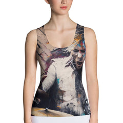 Keeping The Beat Tight Sublimation Cut & Sew Tank Top - Beyond T-shirts