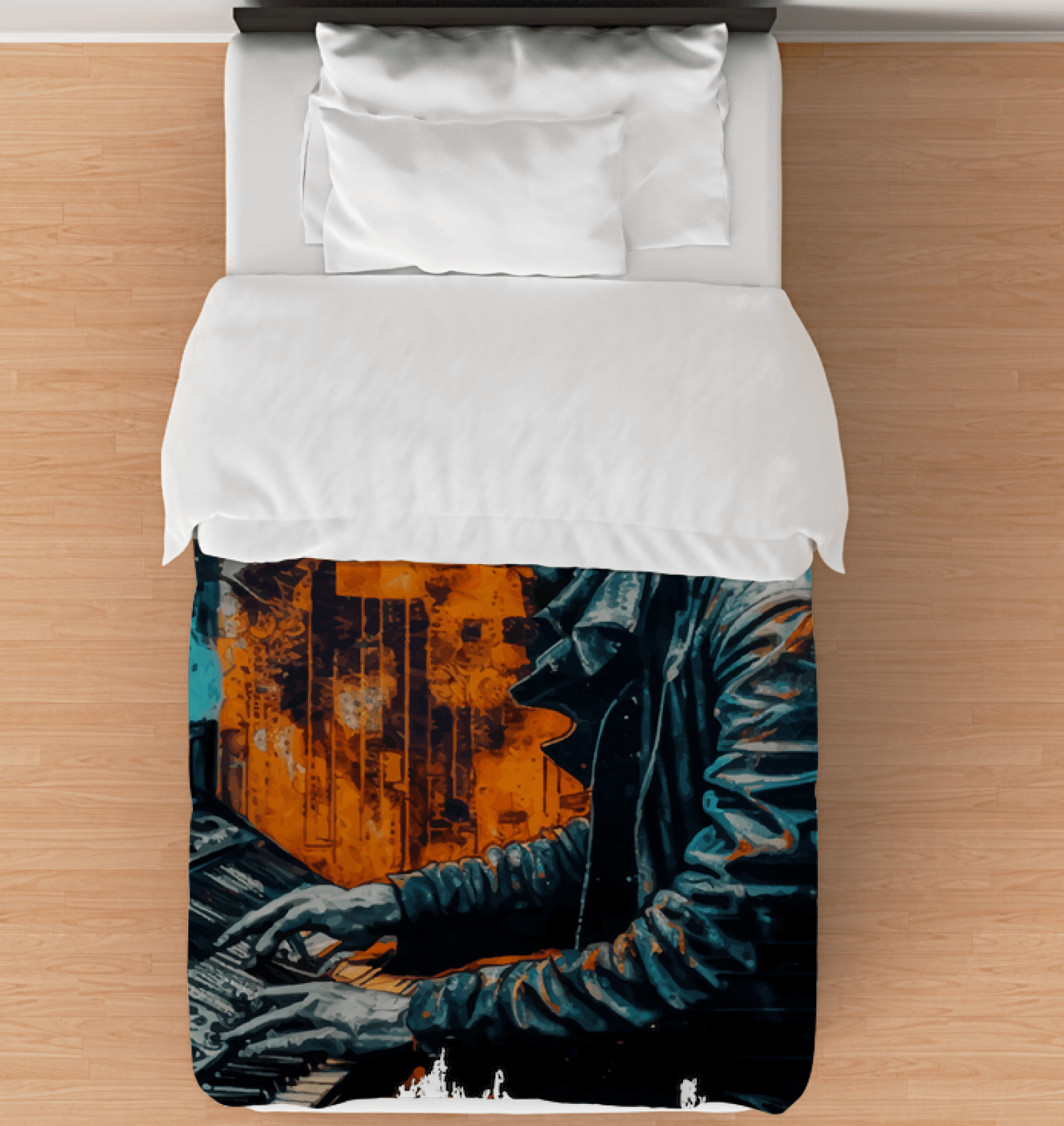 Keyboard Sorcery At Play Duvet Cover - Beyond T-shirts