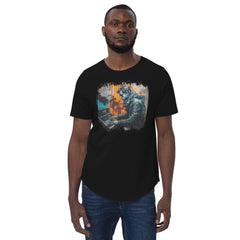 Keyboard Sorcery At Play Men's Curved Hem T-Shirt - Beyond T-shirts