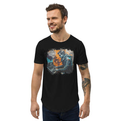 Keyboard Sorcery At Play Men's Curved Hem T-Shirt - Beyond T-shirts