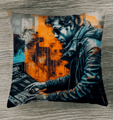 Keyboard Sorcery At Play Outdoor Pillow - Beyond T-shirts