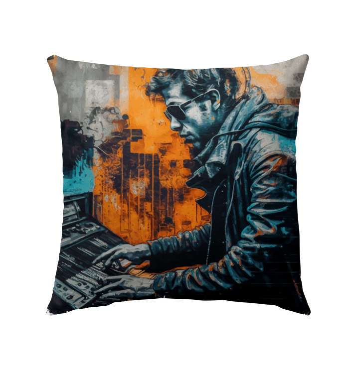 Keyboard Sorcery At Play Outdoor Pillow - Beyond T-shirts