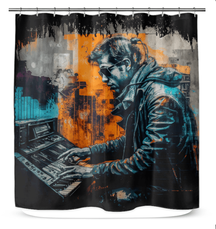 Keyboard Sorcery At Play Shower Curtain - Beyond T-shirts