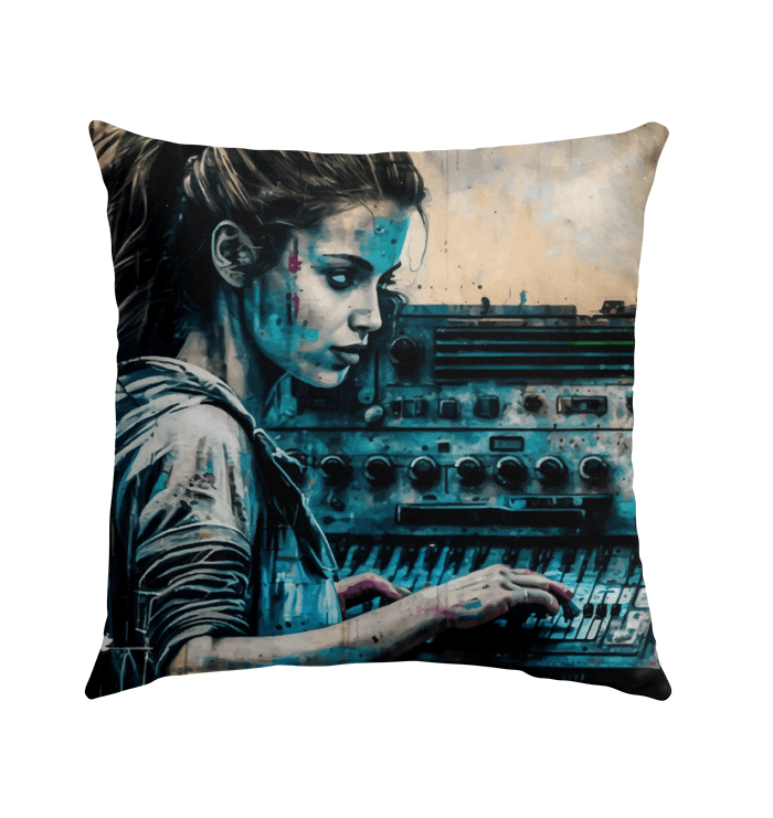 Keys And Strings Magic Outdoor Pillow - Beyond T-shirts