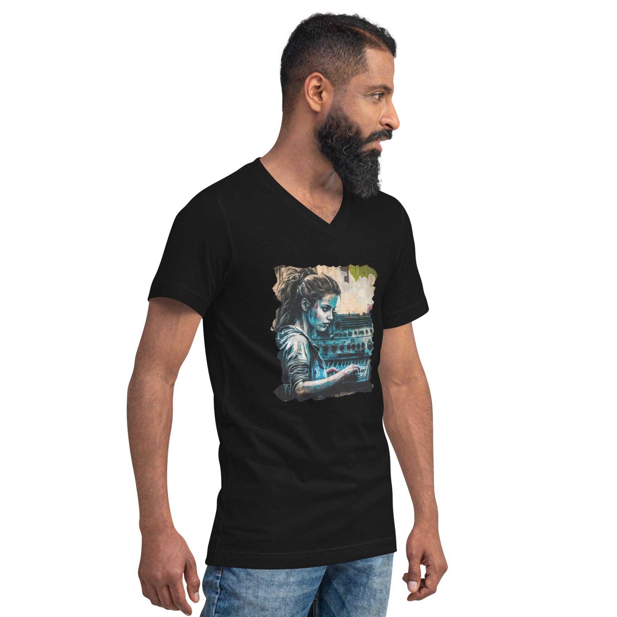 Keys And Strings Magic Unisex Short Sleeve V-Neck T-Shirt - Beyond T-shirts