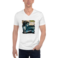Keys And Strings Magic Unisex Short Sleeve V-Neck T-Shirt - Beyond T-shirts