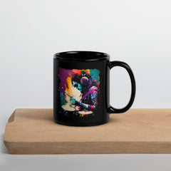 Killing It On Drums Black Glossy Mug - Beyond T-shirts