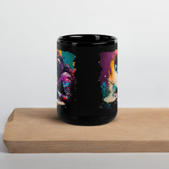 Killing It On Drums Black Glossy Mug - Beyond T-shirts