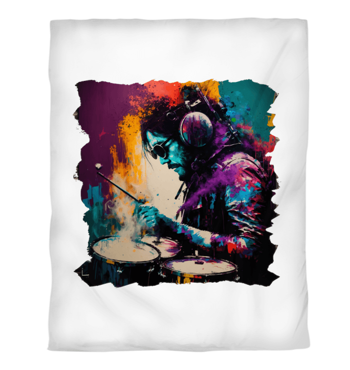 Killing It On Drums Duvet Cover - Beyond T-shirts