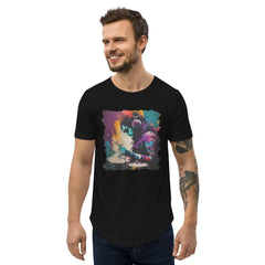 Killing It On Drums Men's Curved Hem T-Shirt - Beyond T-shirts