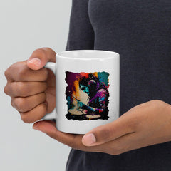 Killing It On Drums White glossy mug - Beyond T-shirts