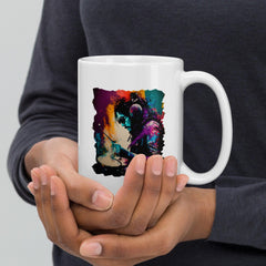 Killing It On Drums White glossy mug - Beyond T-shirts