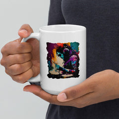 Killing It On Drums White glossy mug - Beyond T-shirts