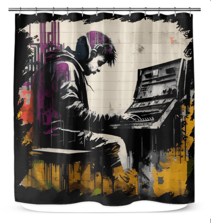 Lay Down Some Keys Shower Curtain - Beyond T-shirts