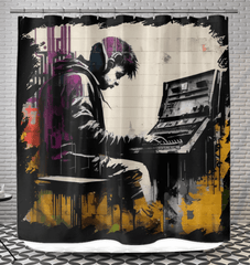 Lay Down Some Keys Shower Curtain - Beyond T-shirts