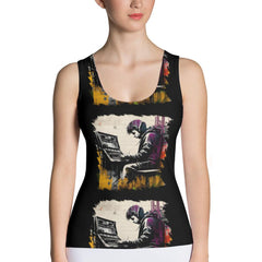 Lay Down Some Keys Sublimation Cut & Sew Tank Top - Beyond T-shirts