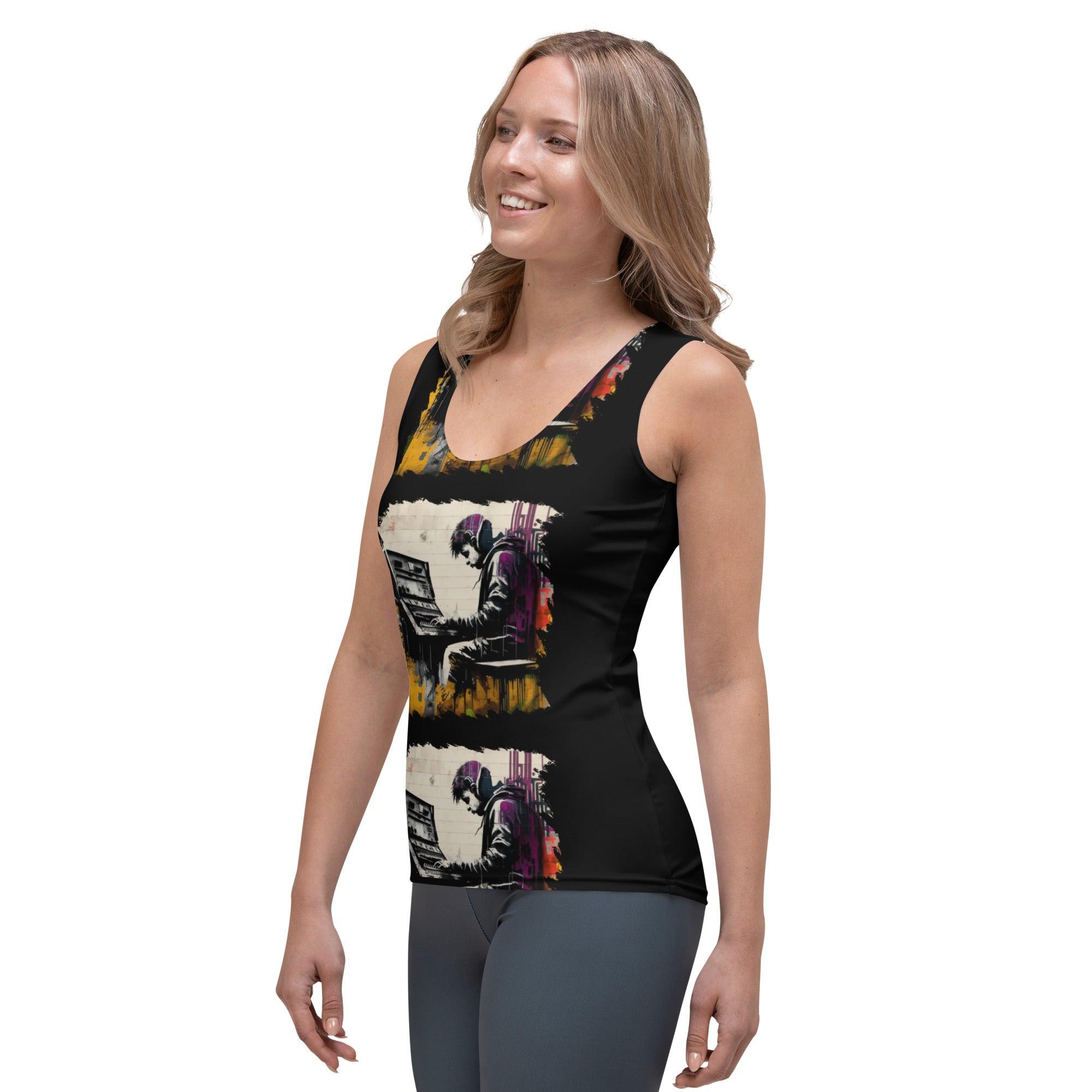 Lay Down Some Keys Sublimation Cut & Sew Tank Top - Beyond T-shirts