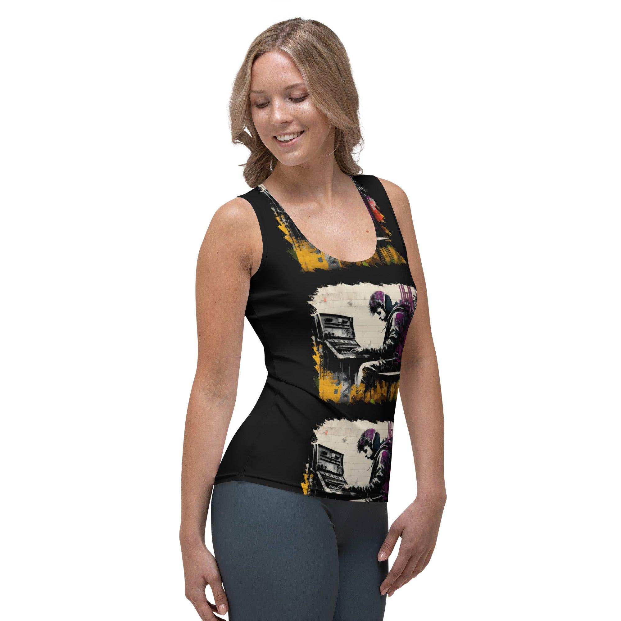 Lay Down Some Keys Sublimation Cut & Sew Tank Top - Beyond T-shirts