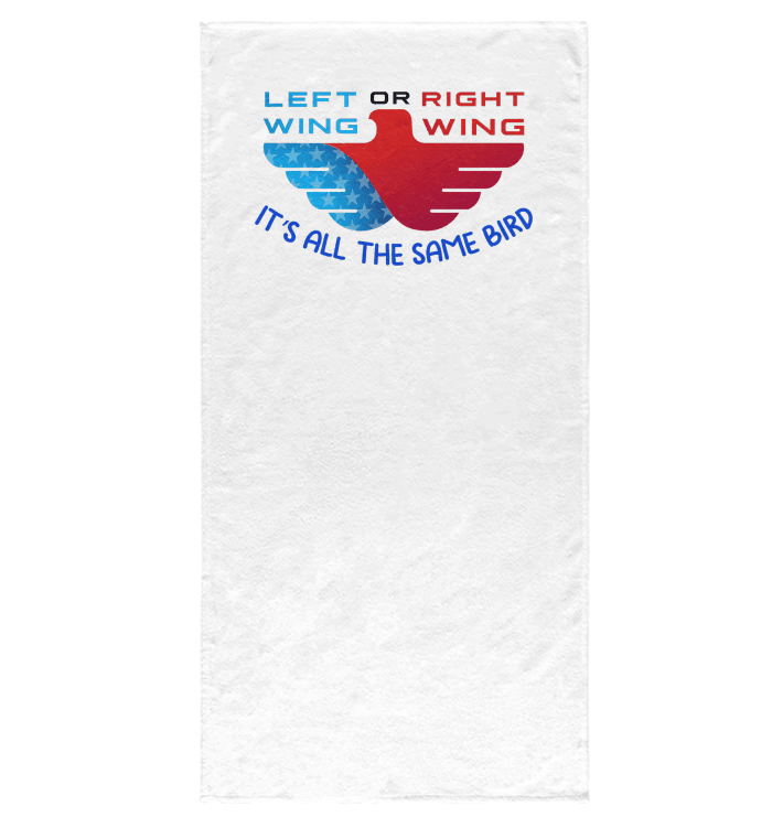 Left Or Right Wing Bath Towel - Beyond T-shirts