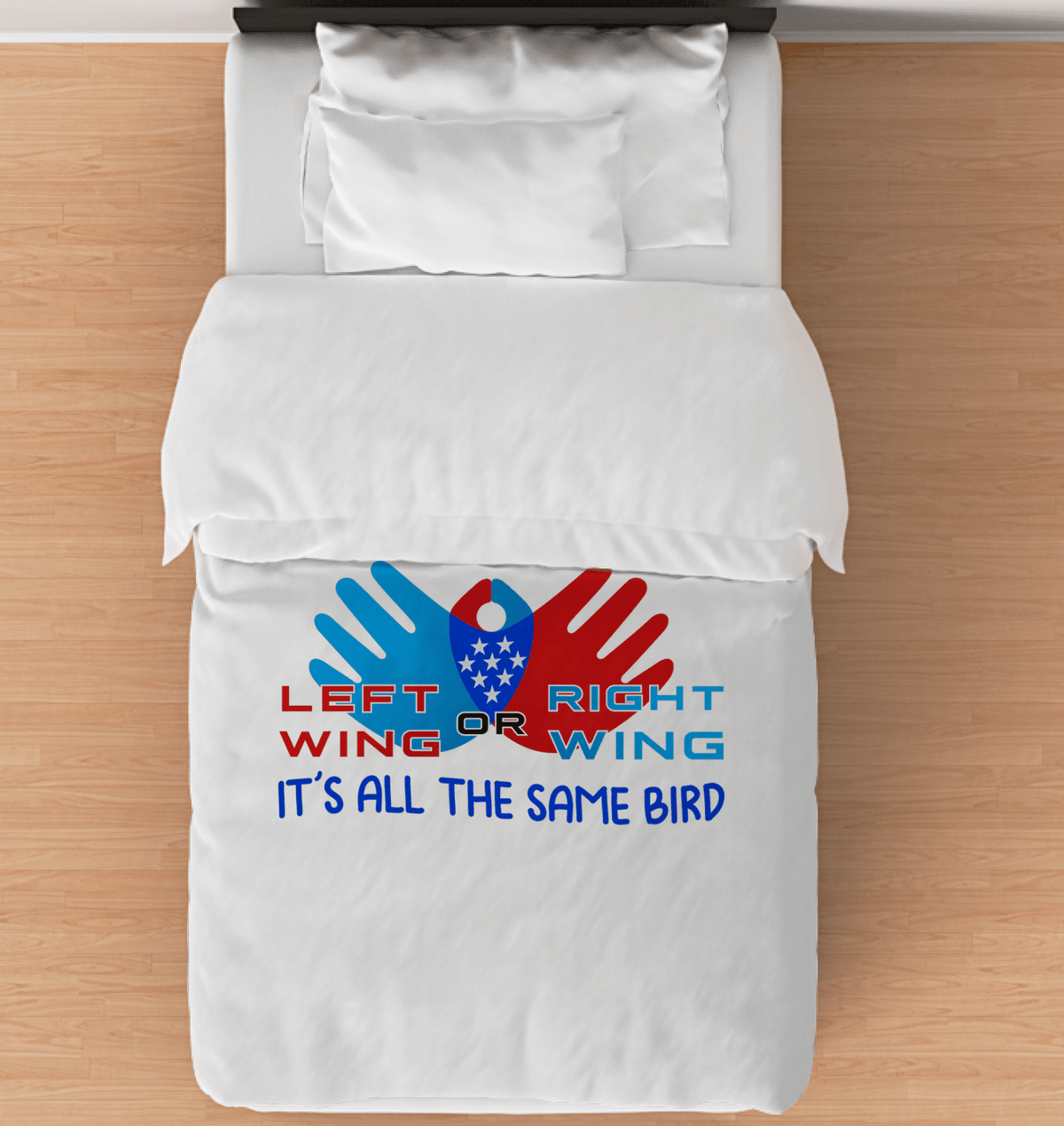 Left Or Right Wing Comforter Twin - Beyond T-shirts