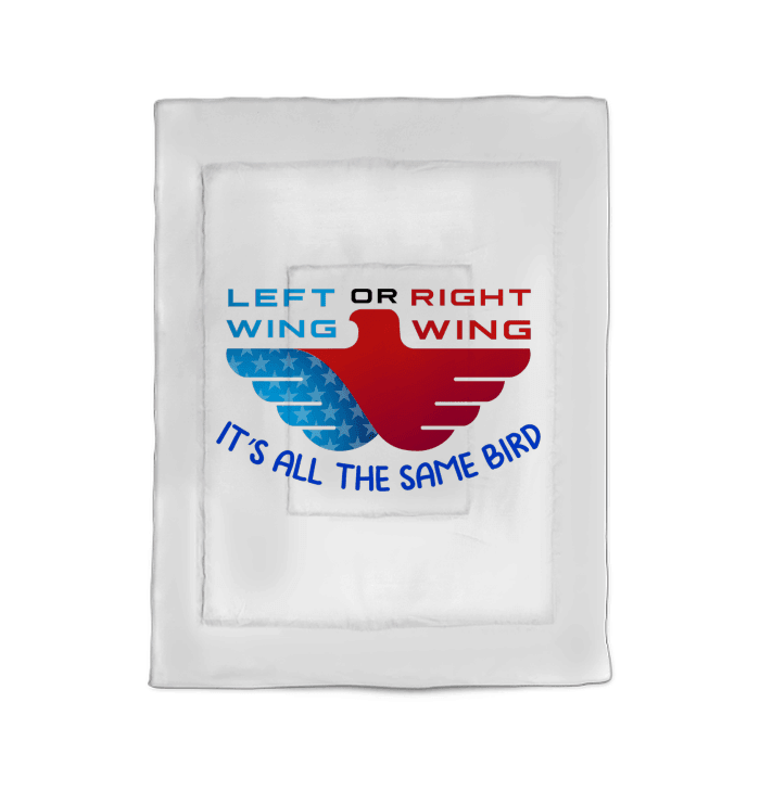 Left Or Right Wing Comforter Twin - Beyond T-shirts