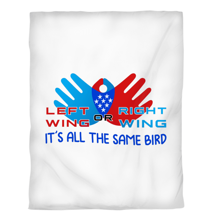 Left Or Right Wing Duvet Cover - Beyond T-shirts