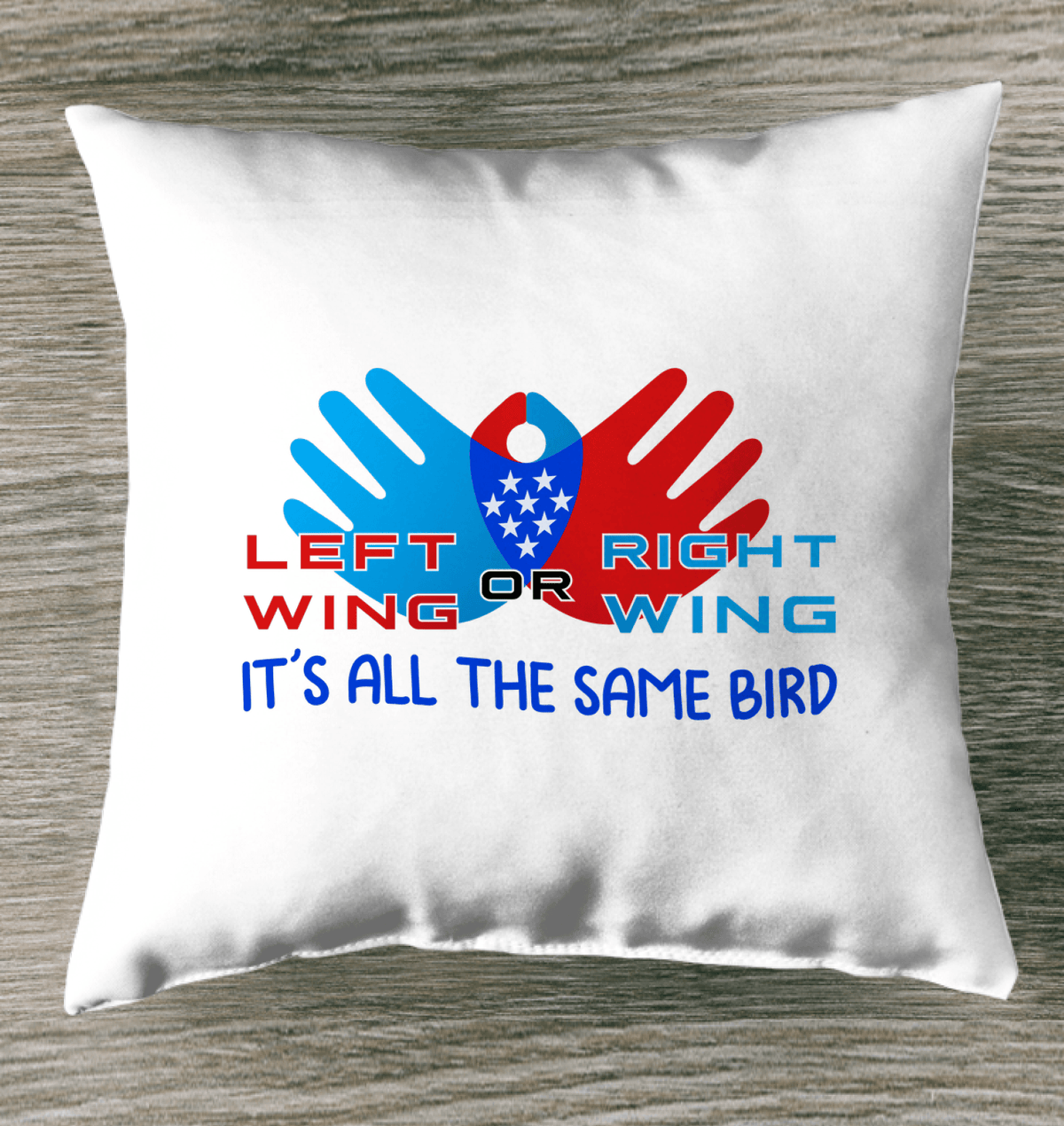 Left Or Right Wing Indoor Pillow - Beyond T-shirts