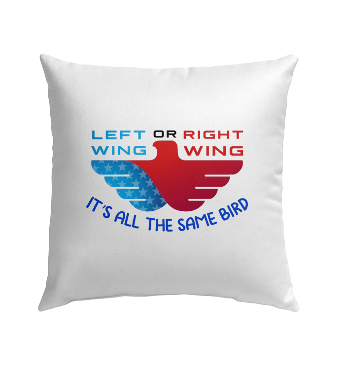 Left Or Right Wing Outdoor Pillow - Beyond T-shirts