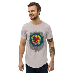 Leo Men's Curved Hem T-Shirt | Zodiac Series 11 - Beyond T-shirts