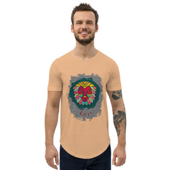 Leo Men's Curved Hem T-Shirt | Zodiac Series 11 - Beyond T-shirts