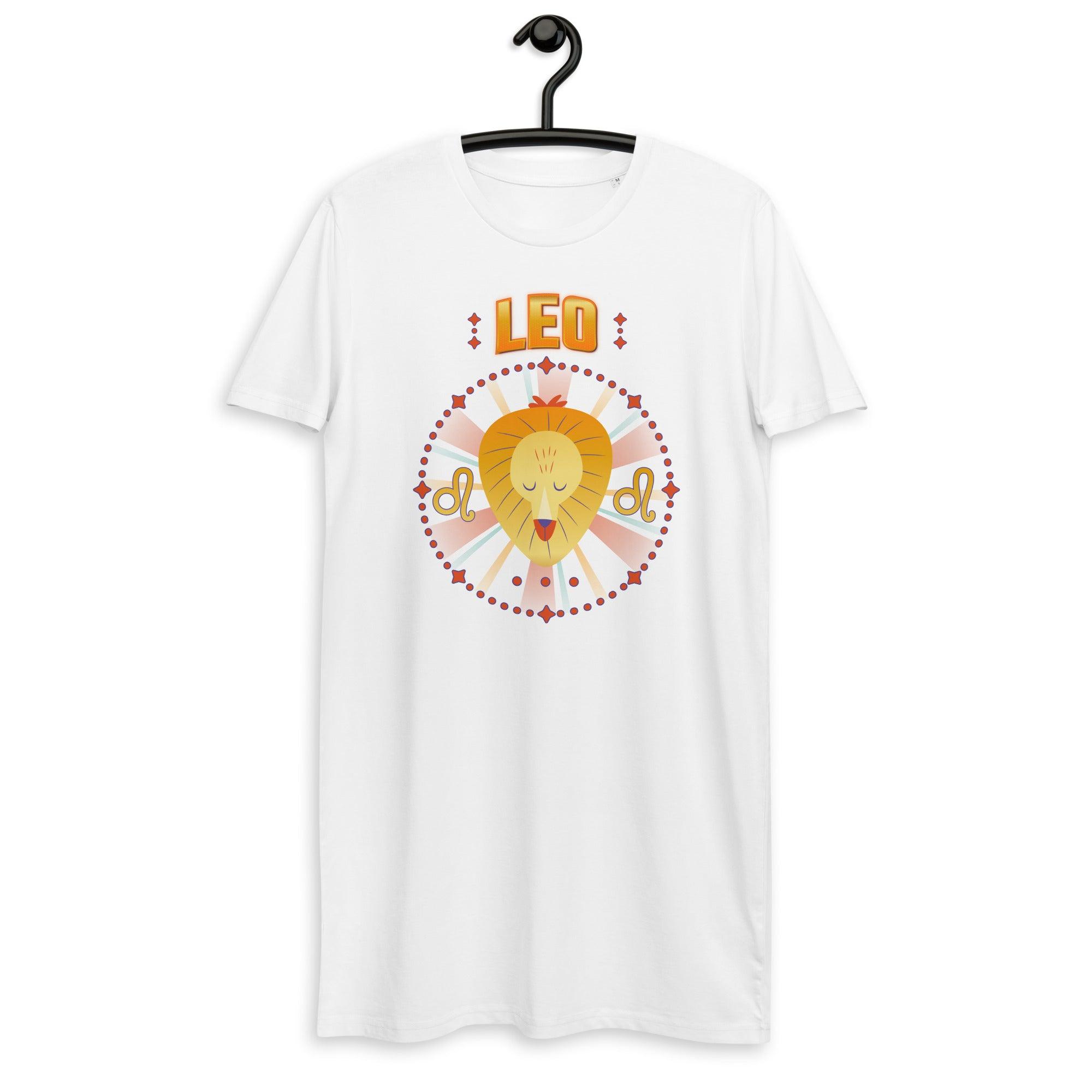 Leo Organic Cotton T-Shirt Dress | Zodiac Series 1 - Beyond T-shirts