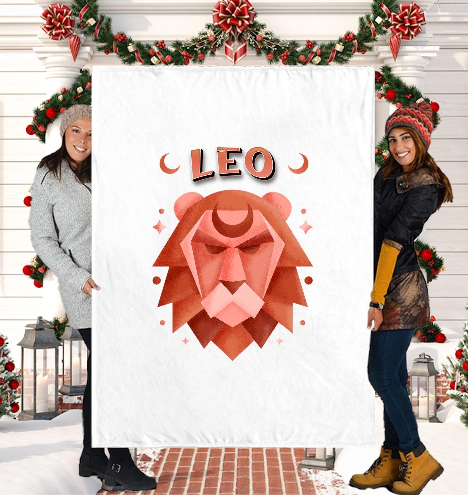 Leo Sherpa Blanket | Zodiac Series 2 - Beyond T-shirts