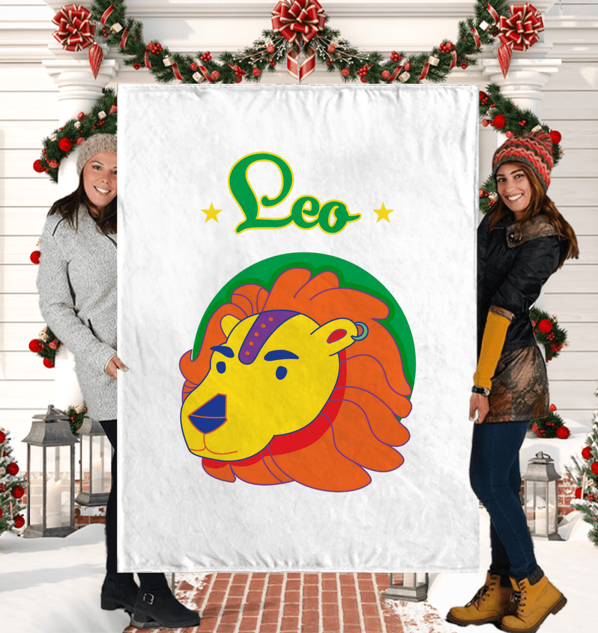 Leo Sherpa Blanket | Zodiac Series 5 - Beyond T-shirts