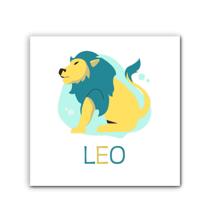 Leo Wrapped Canvas 12x12 | Zodiac Series 4 - Beyond T-shirts