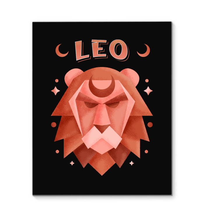 Leo Wrapped Canvas 16x20 | Zodiac Series 2 - Beyond T-shirts