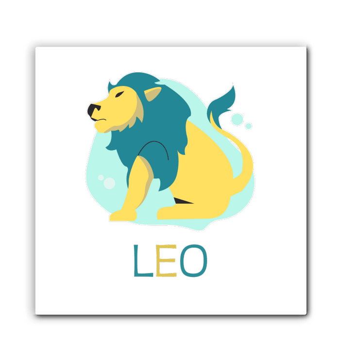 Leo Wrapped Canvas 20x20 | Zodiac Series 4 - Beyond T-shirts