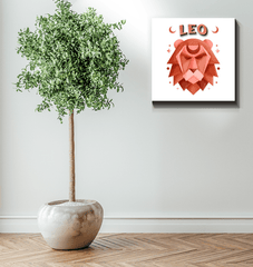 Leo Wrapped Canvas 20x20| Zodiac Series 2 - Beyond T-shirts