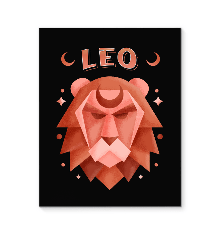 Leo Wrapped Canvas 8x10 | Zodiac Series 2 - Beyond T-shirts