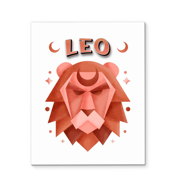 Leo Wrapped Canvas 8x10 | Zodiac Series 2 - Beyond T-shirts